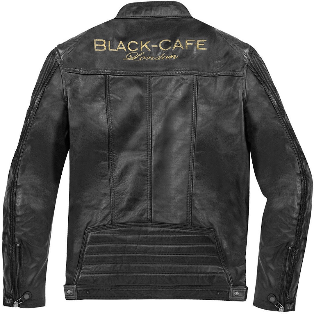 Black-Cafe London Miami Motorcycle Leather Jacket black 52 Figure 2