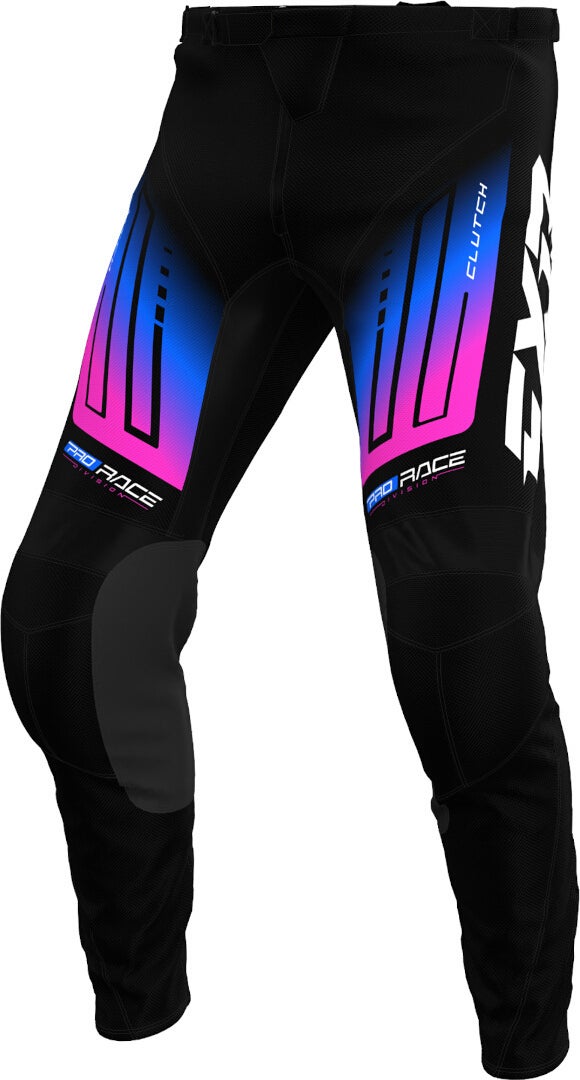FXR Clutch 2025 Motocross bukser sort/blå/lilla 36 Figur 1