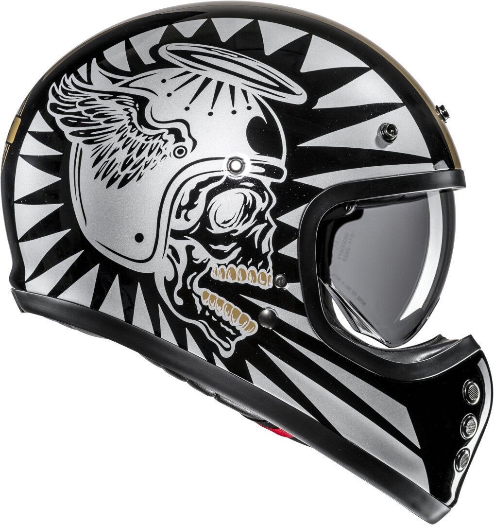HJC V60 Flame Casco nero/argento/oro S (55/56) Figura 2