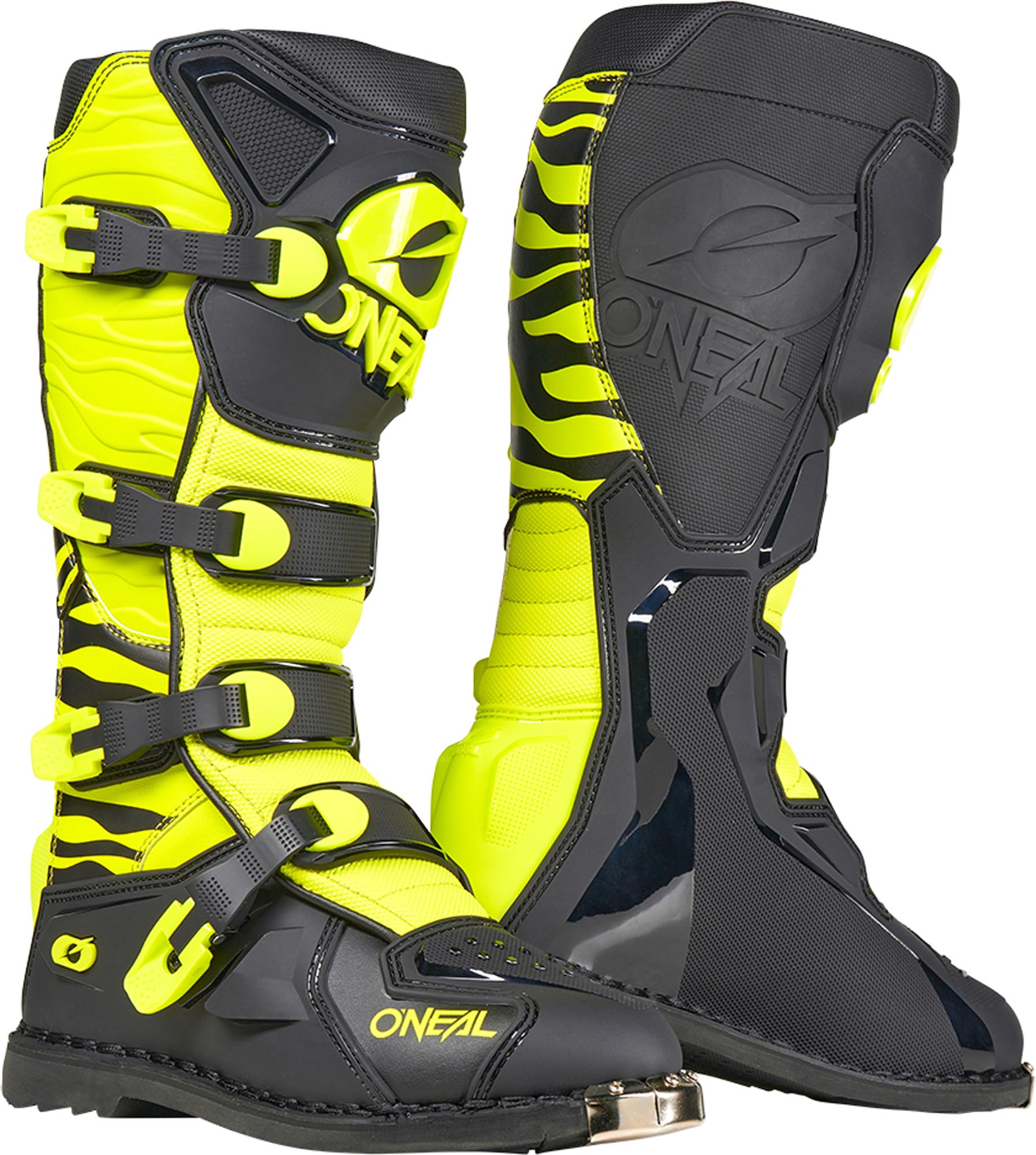 Oneal 3SRS EC Zebra Bottes de motocross noir/jaune 45 Figure 4
