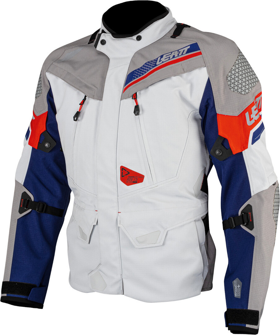 Leatt ADV DriTour 7.5 waterproof Motorcycle Textile Jacket grey/blue/red XXL Figure 1