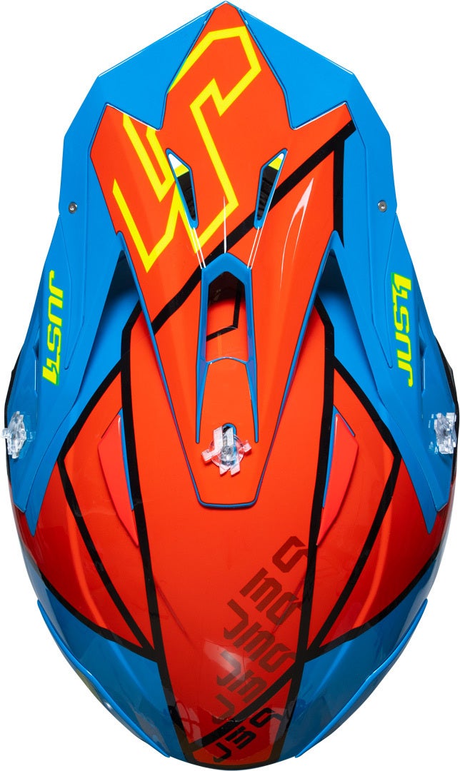 Just1 J39 Thruster Capacete de Motocross amarelo/vermelho M (57/58) Figura 2