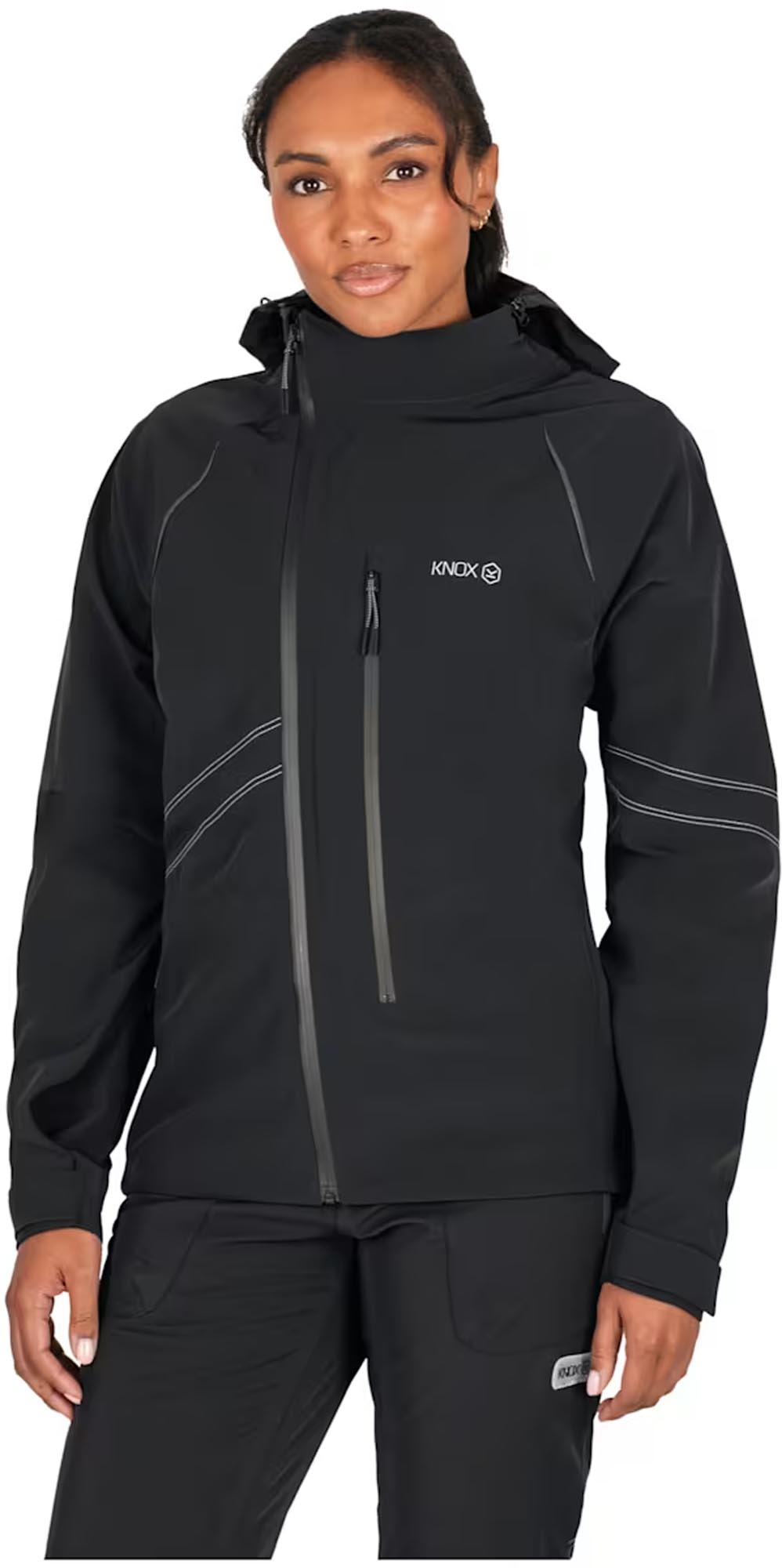 Knox Impass Dames Motorfietsregenjas Zwart M Figuur 1
