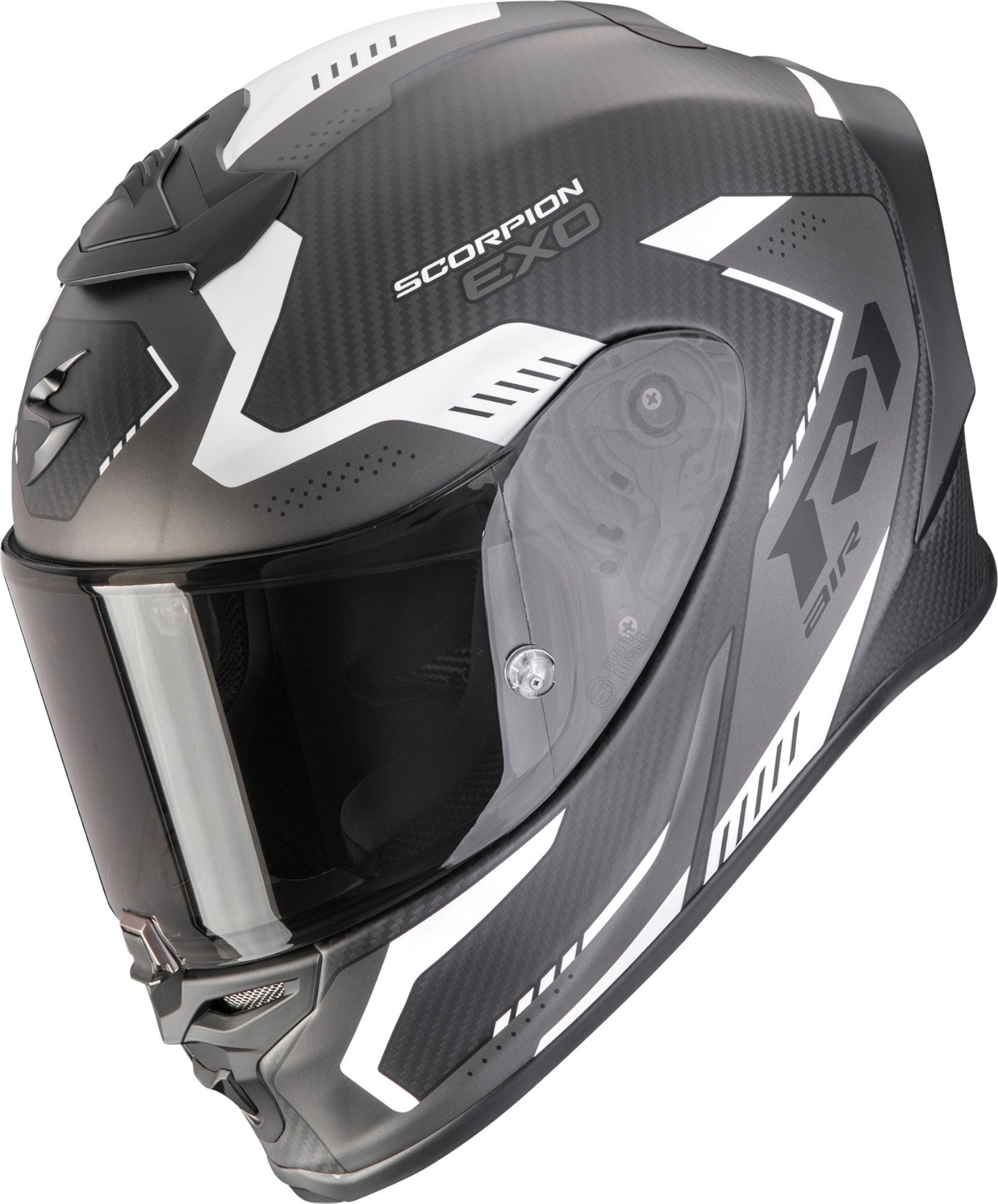 Scorpion EXO-R1 Evo Carbon Air Propel Capacete integral preto/branco M (57/58) Figura 1