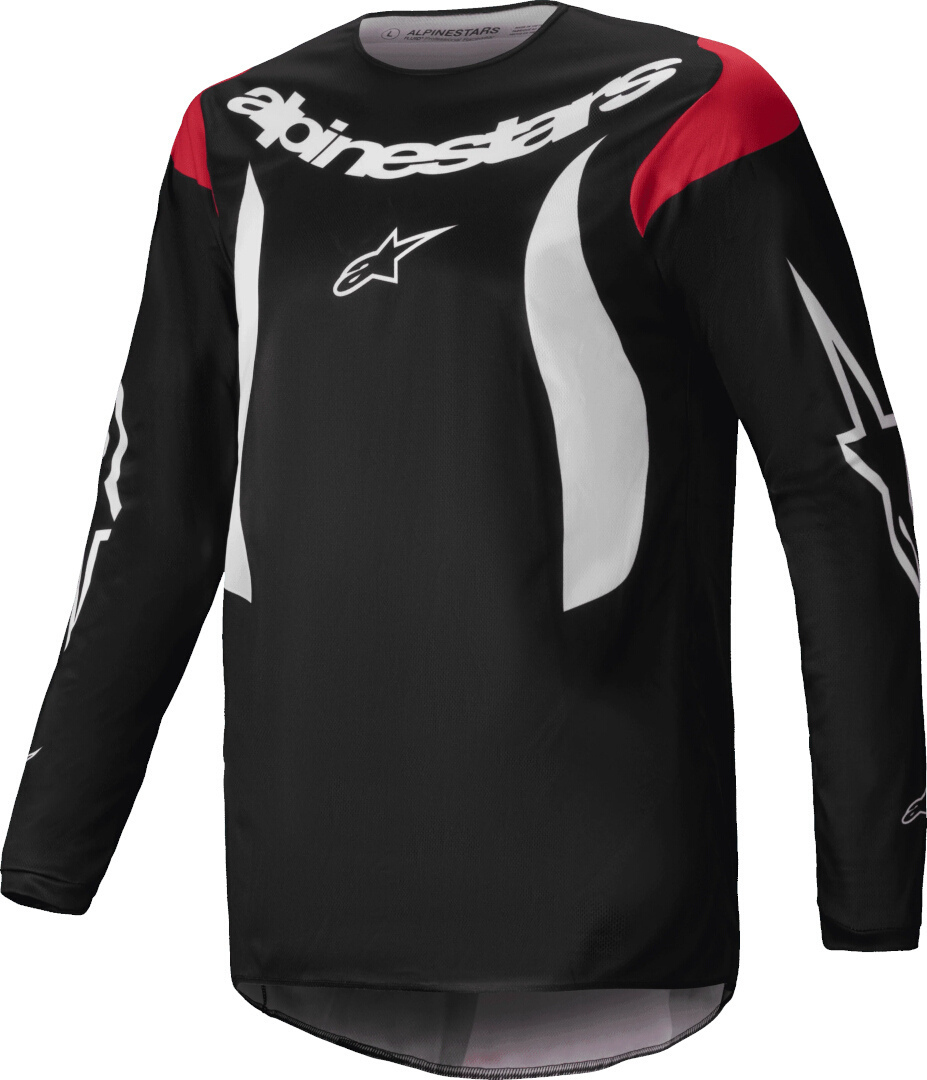 Alpinestars Fluid Haul Motokrosový dres černá/bílá/červená M Obrázek 1