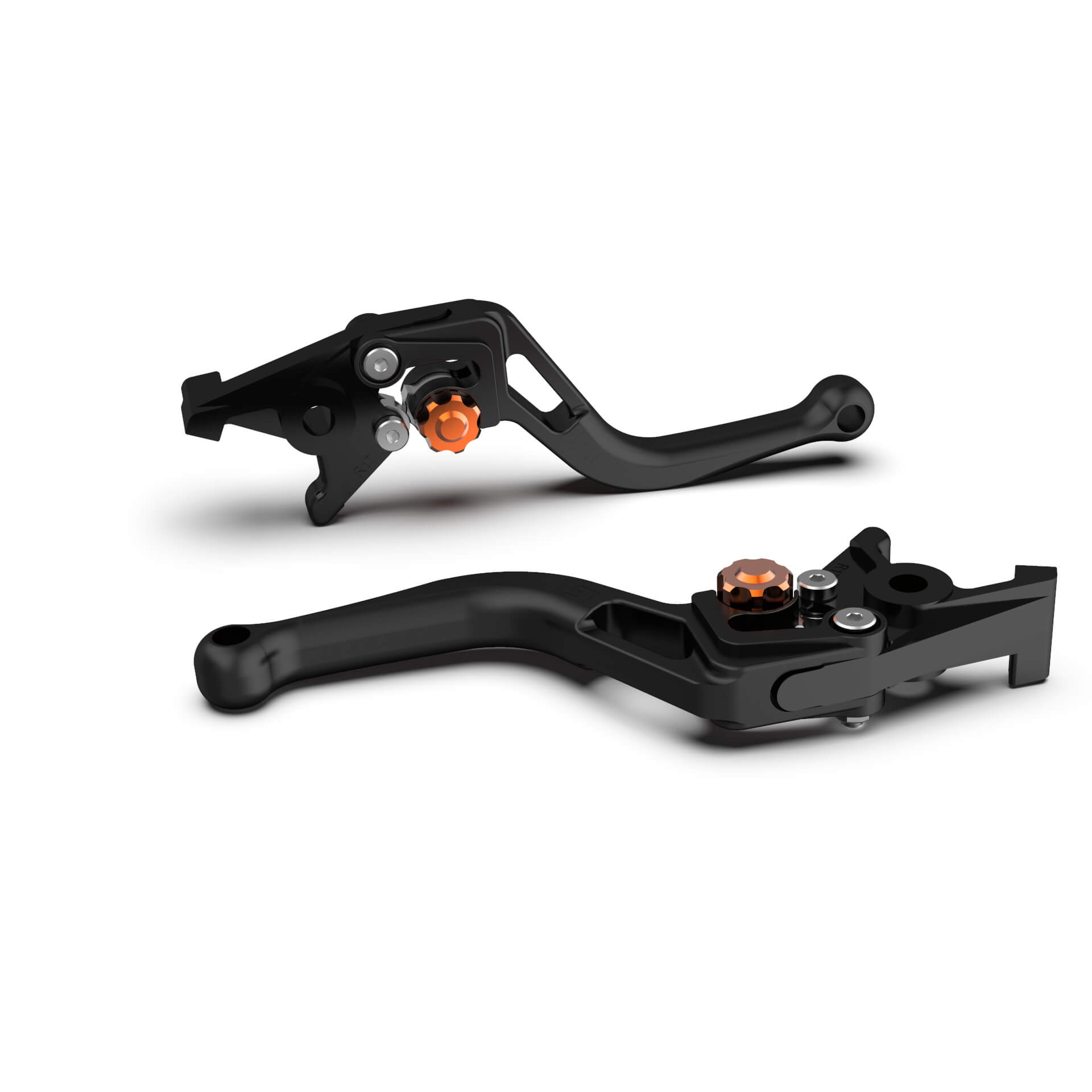 Alavanca de freio LSL BOW R32, curta black beadblasted Laranja Figura 1