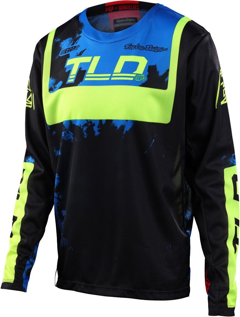 Troy Lee Designs GP Astro Motocross trøje til unge sort/gul L Figur 1