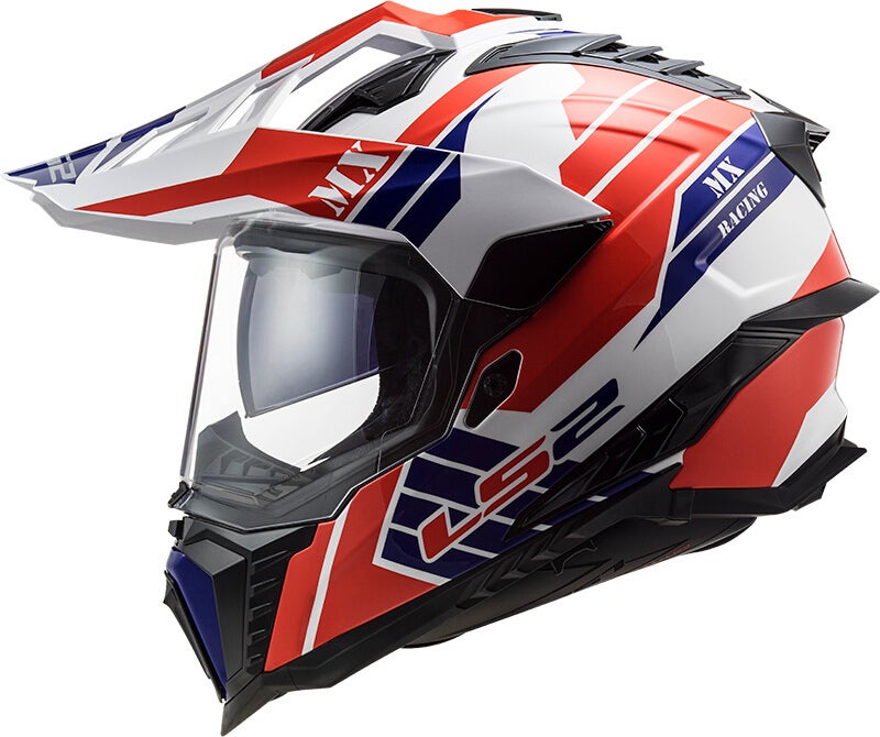LS2 MX701 Explorer HPFC Atlantis Motorcross Helm wit/rood/blauw XL (61/62) Figuur 4
