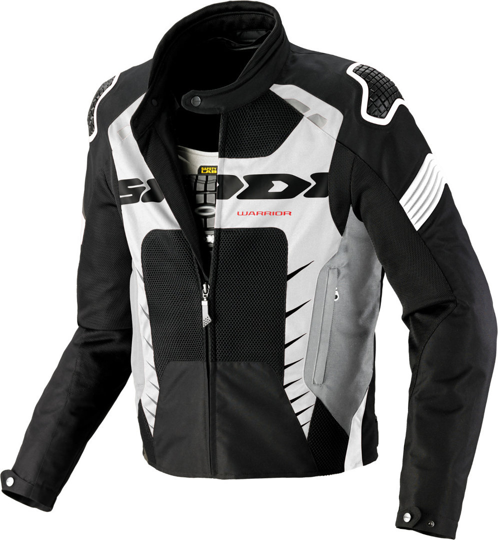 Spidi Warrior Net 2 Motorrad Textiljacke schwarz/weiß XL Abbildung 1
