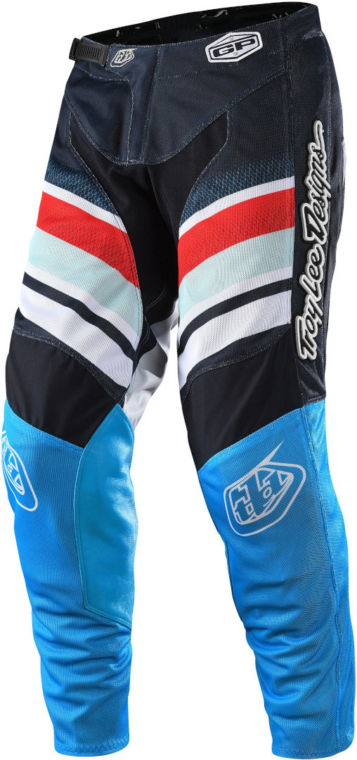 Troy Lee Designs GP Air Warped Motocrossbyxor Blå/röd 28 Figur 1