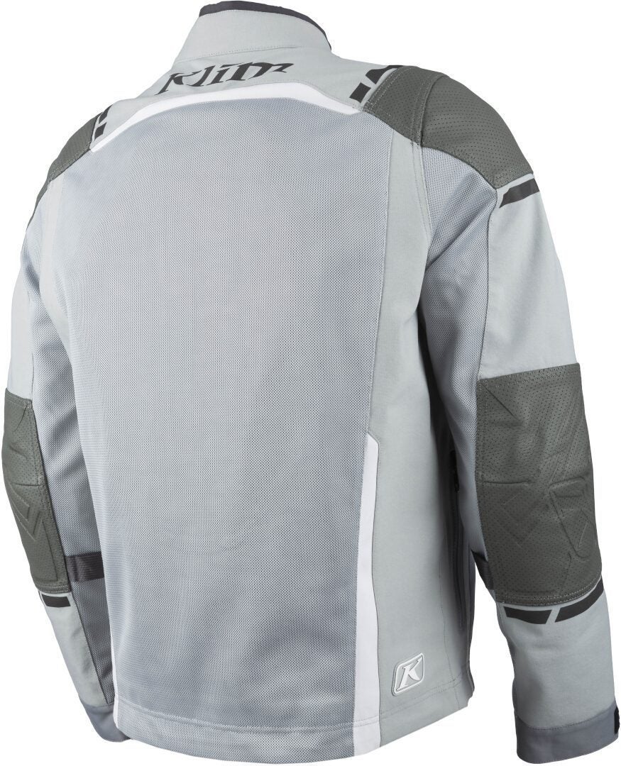 Klim Induction Pro 2025 Perforated Motorcycle Mesh Leather-/Textile Jacket grey/white XXL Figure 6