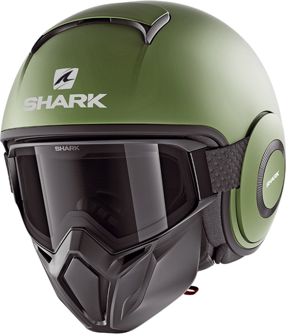 Shark Street-Drak Blank Mat ジェットヘルメット 黒 ▻ FC-Motoで