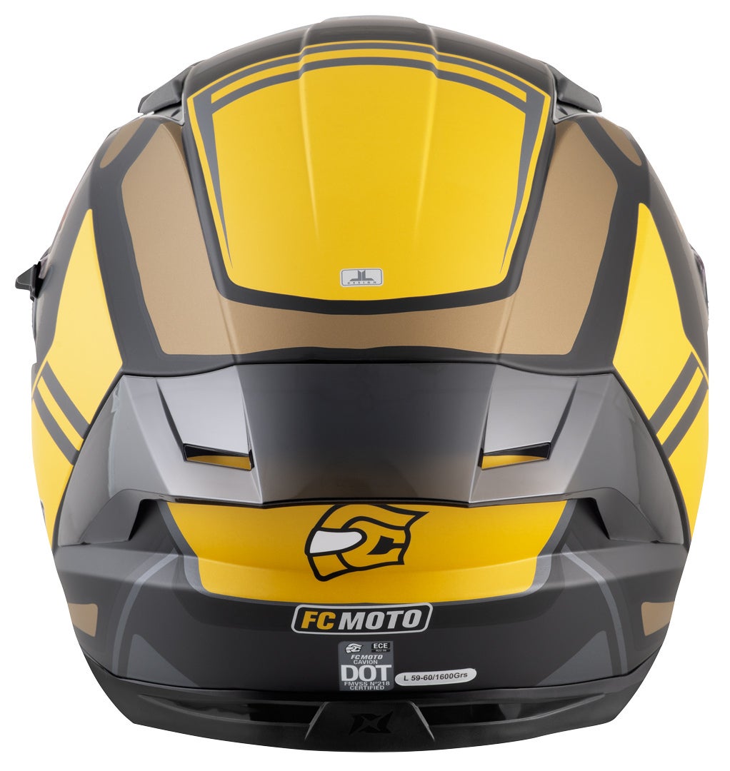 FC-Moto FF130SV Cavion Casco nero opaco/oro 2XL Figura 5