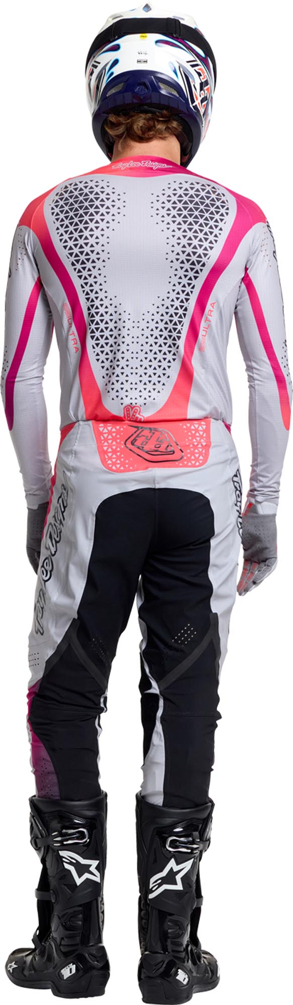 Troy Lee Designs SE Ultra Aura Motocross hlače Siva/Rdeča 32 Slika 14