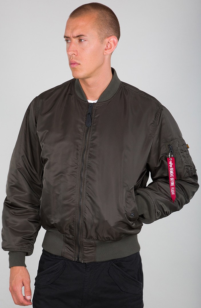 Alpha Industries MA-1 Giacca nero/oliva S Figura 2