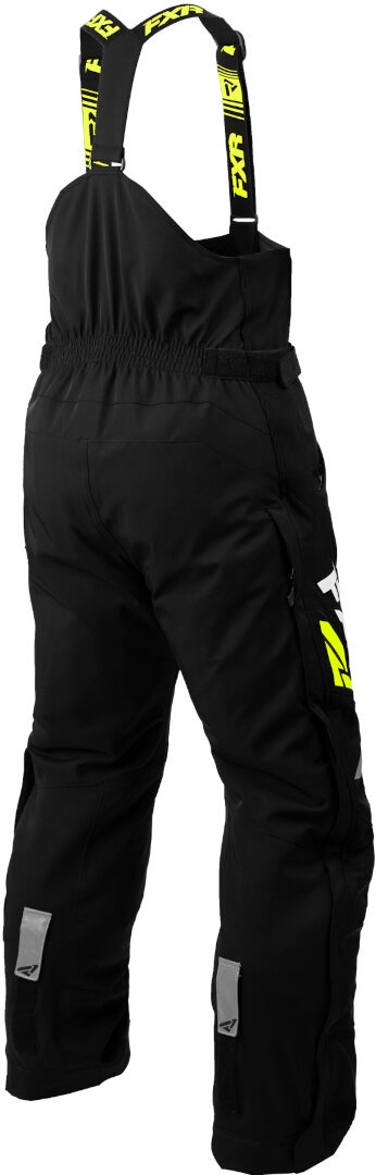 FXR Adrenaline 2023 Snowmobile Bib Pants black/white/yellow XL Figure 2
