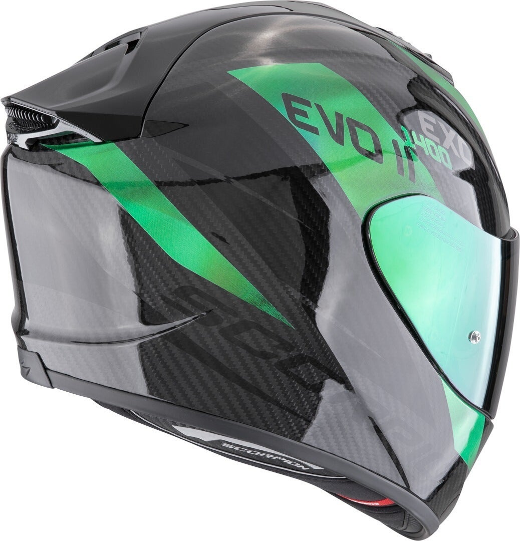 Scorpion EXO-1400 Evo II Carbon Air Platted Casco nero/verde M (57/58) Figura 2