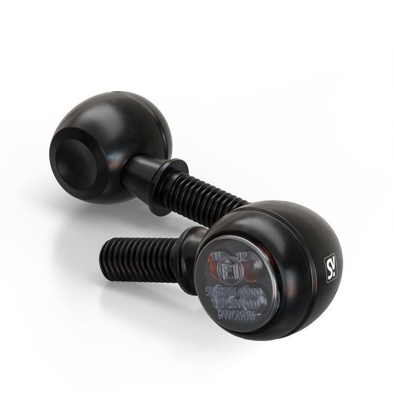 HIGHSIDER smart Circula-S Indikator/Positionslampa Svart/Rök 2i1, E-godkänd (Par) Figur 1