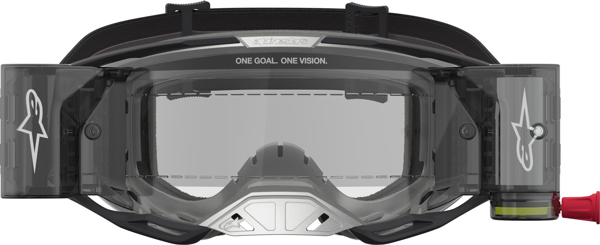Alpinestars Vision 8 Amber Roll-Off Gafas de motocross negro/plata Figura 4