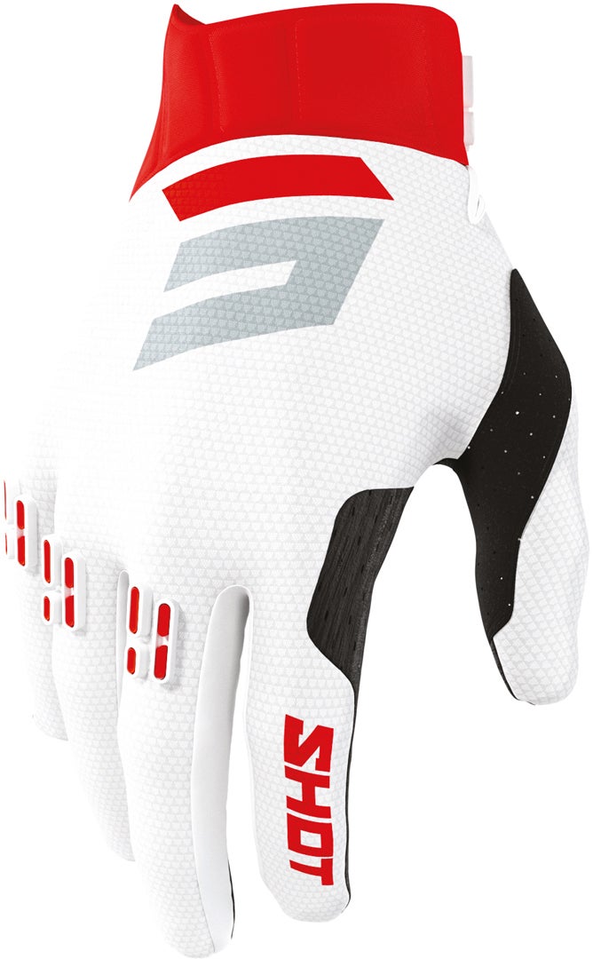 Shot Aerolite Airflow Motocross Handschuhe rot 10 Abbildung 1