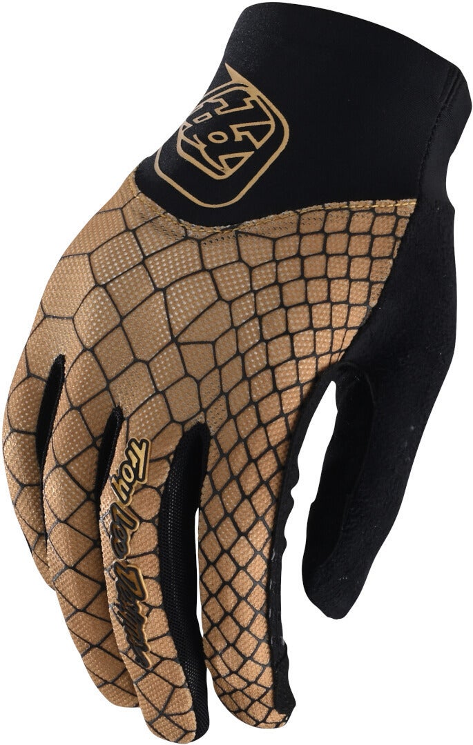 Troy Lee Designs Ace 2.0 Snake Mine damer cykelhandsker Guld XL Figur 1