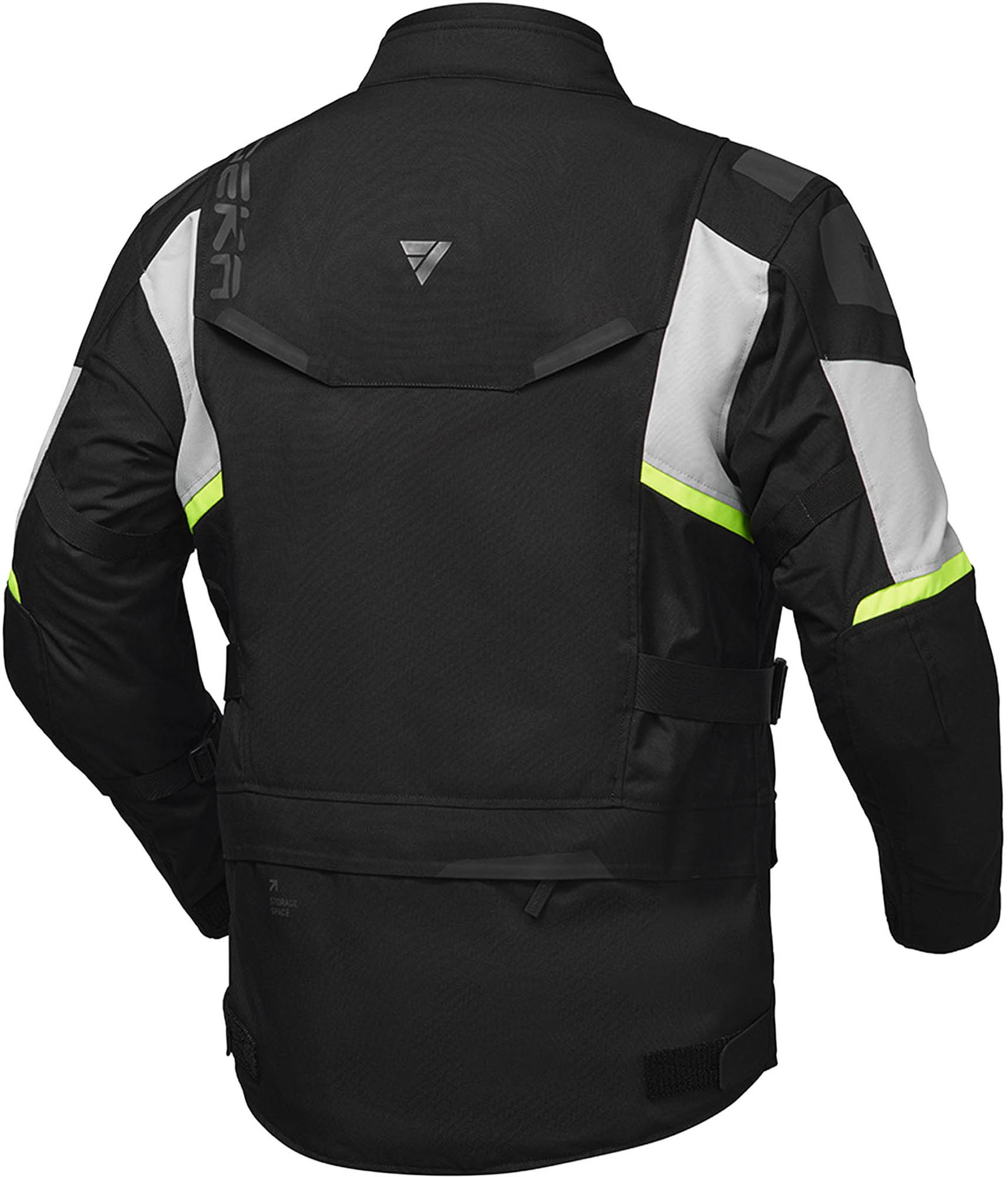 Modeka Striker III Giacca tessile da motocicletta nero/giallo L Figura 2