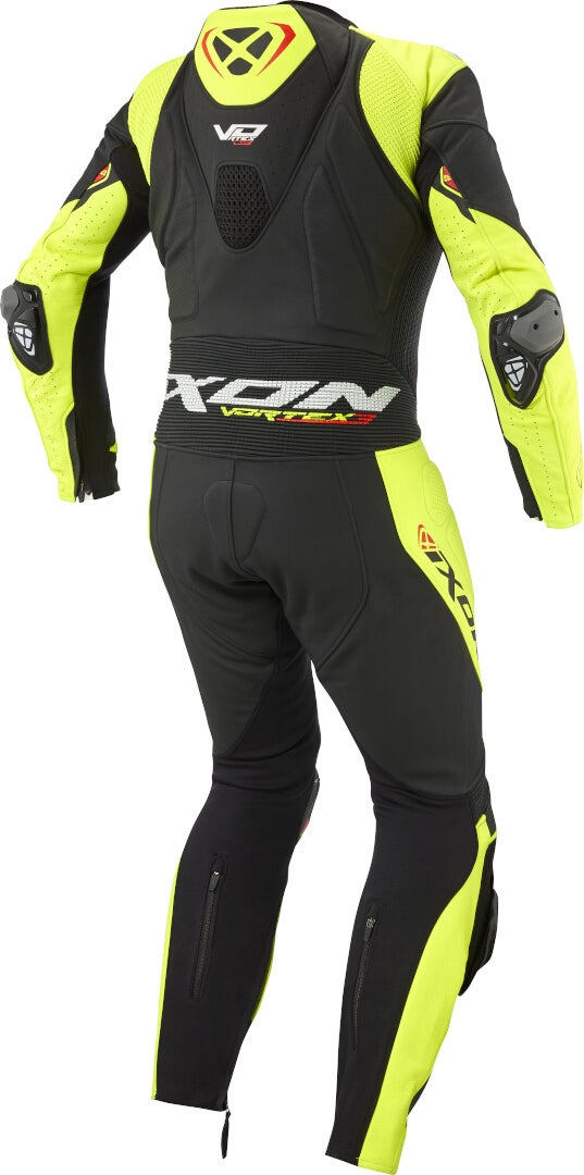 Ixon Vortex 3 1-delt motorcykel læderdragt sort/gul 3XL Figur 2