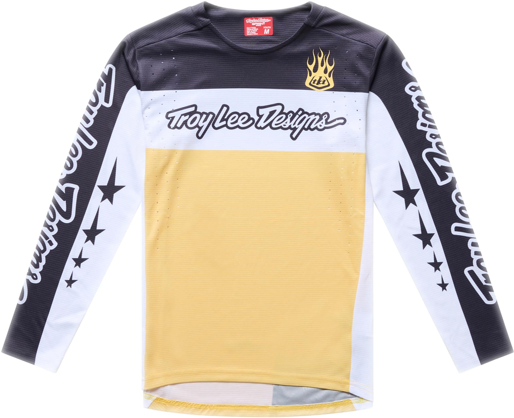 Troy Lee Designs Sprint Pro YO Moto Youth Bicycle Jersey yellow YS Figure 1