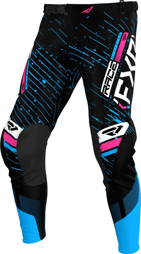 FXR Podium 2025 Motocross bukser sort/blå/pink 36 Figur 1