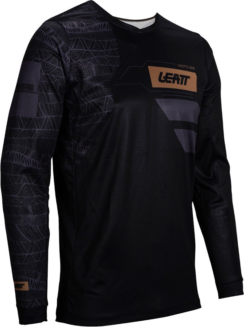 Leatt 3.5 Ride Kit Mosaic 2025 Conjunto de camisa e calça de motocross preto/marrom 3XL Figura 4