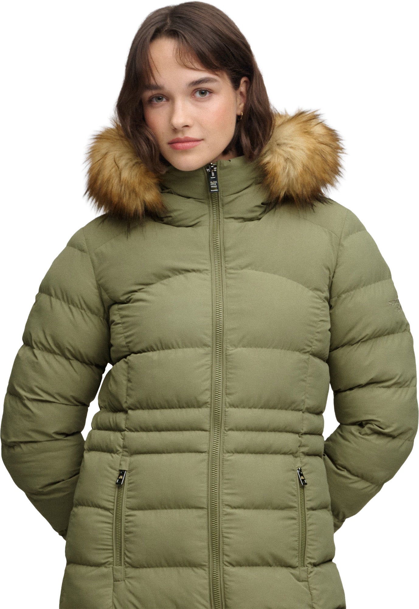 Superdry & Co Fuji Дамско яке Зелено/Каки XS Фигура 7