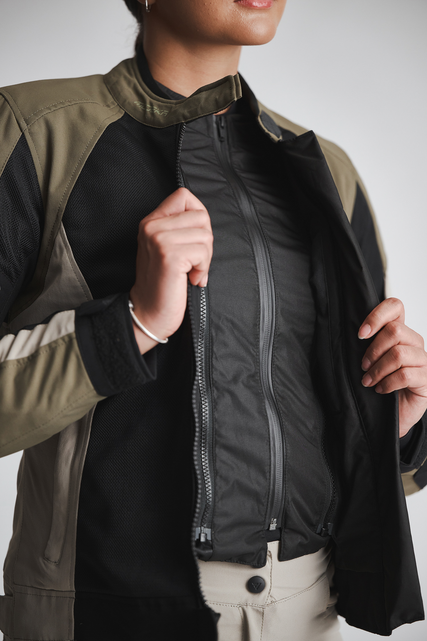 Modeka Khao Air II waterproof Ladies Motorcycle Textile Jacket black/brown 36 Figure 10