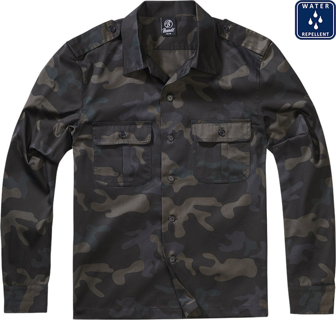 Brandit US Langarm Hemd dunkles camouflage L Abbildung 1