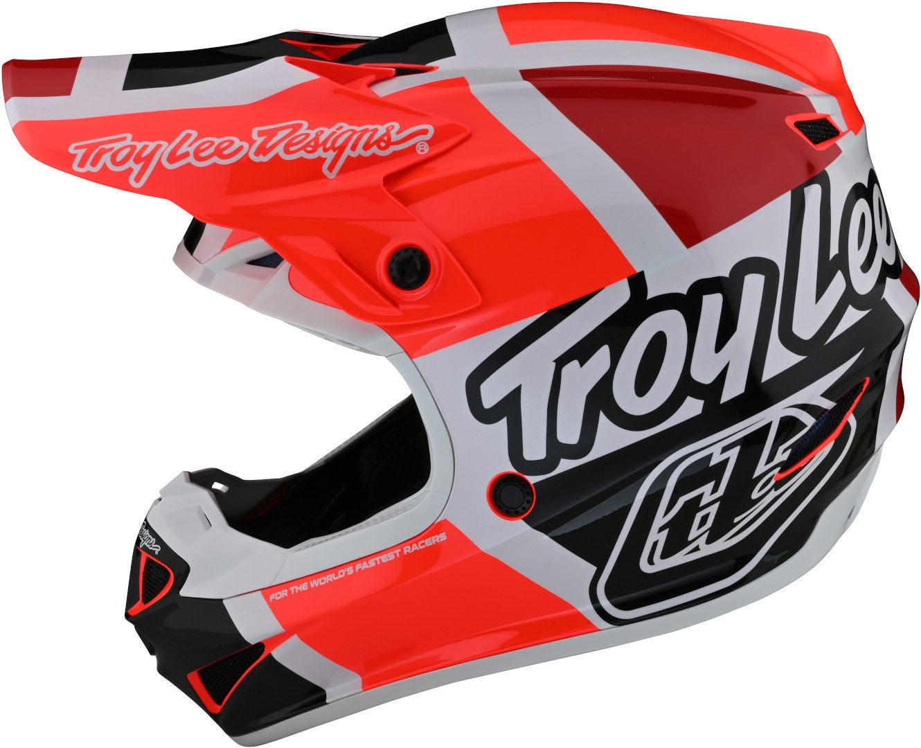 Troy Lee Designs SE4 Polyacrylite MIPS Quattro Motocross Helm orange/rot XL (60/61) Abbildung 2