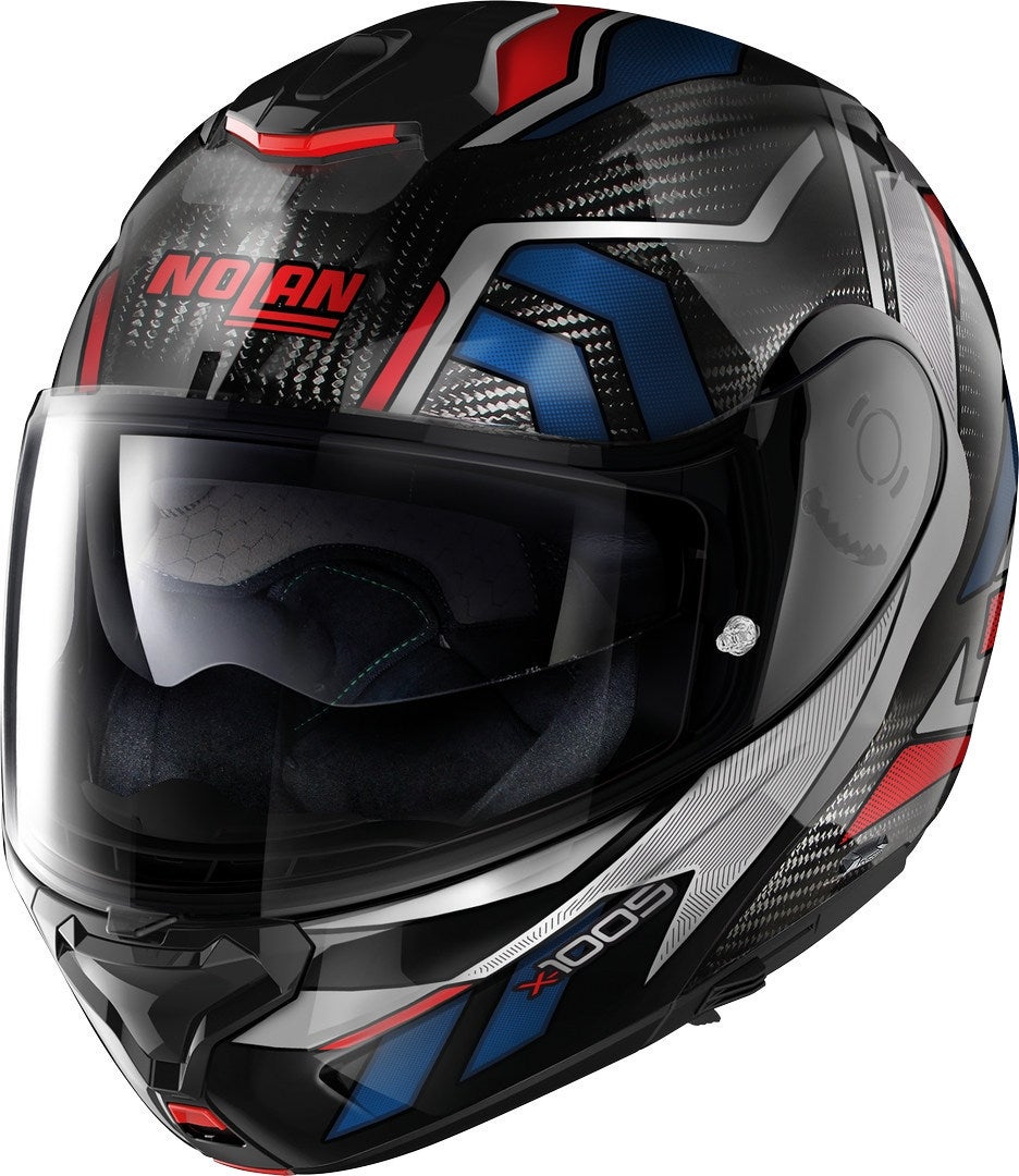 Nolan X-1005 Ultra Carbon Sandglas N-Com Casco nero/rosso/blu L (60) Figura 1