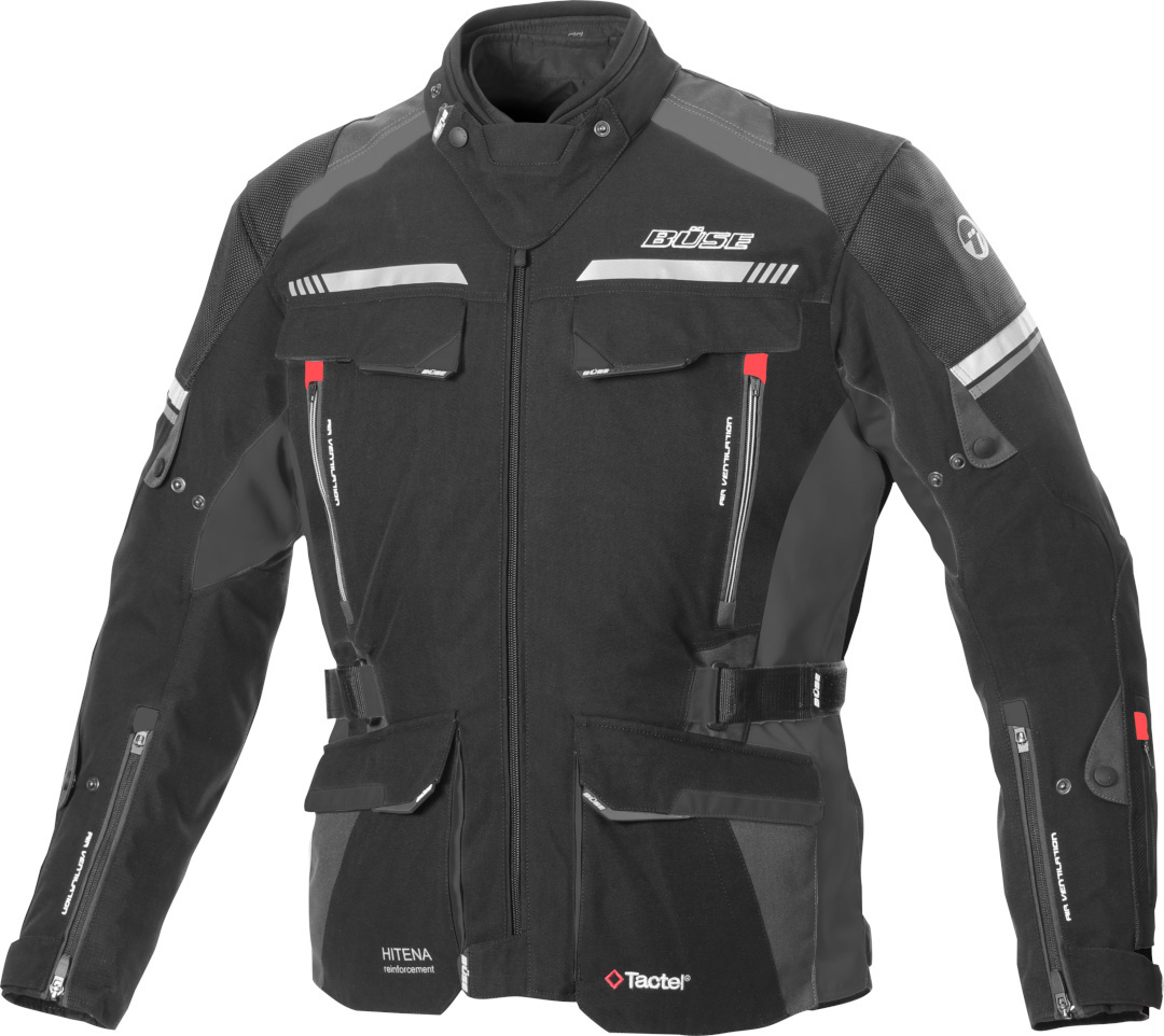 Büse Highland 2 Motorcycle Textile Jacket black/grey 8XL Figure 1