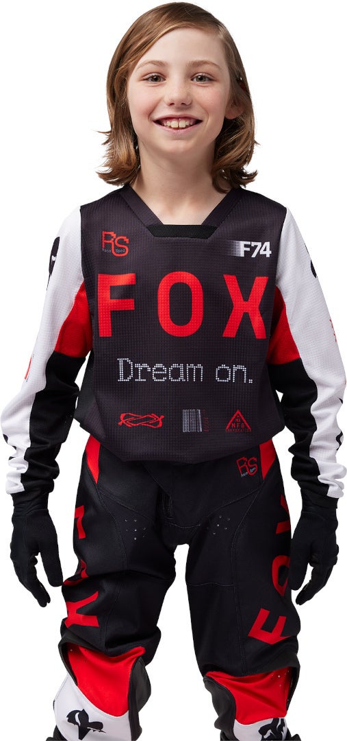 FOX 180 Race Spec Jugend Motocross Jersey rot YXL Abbildung 3