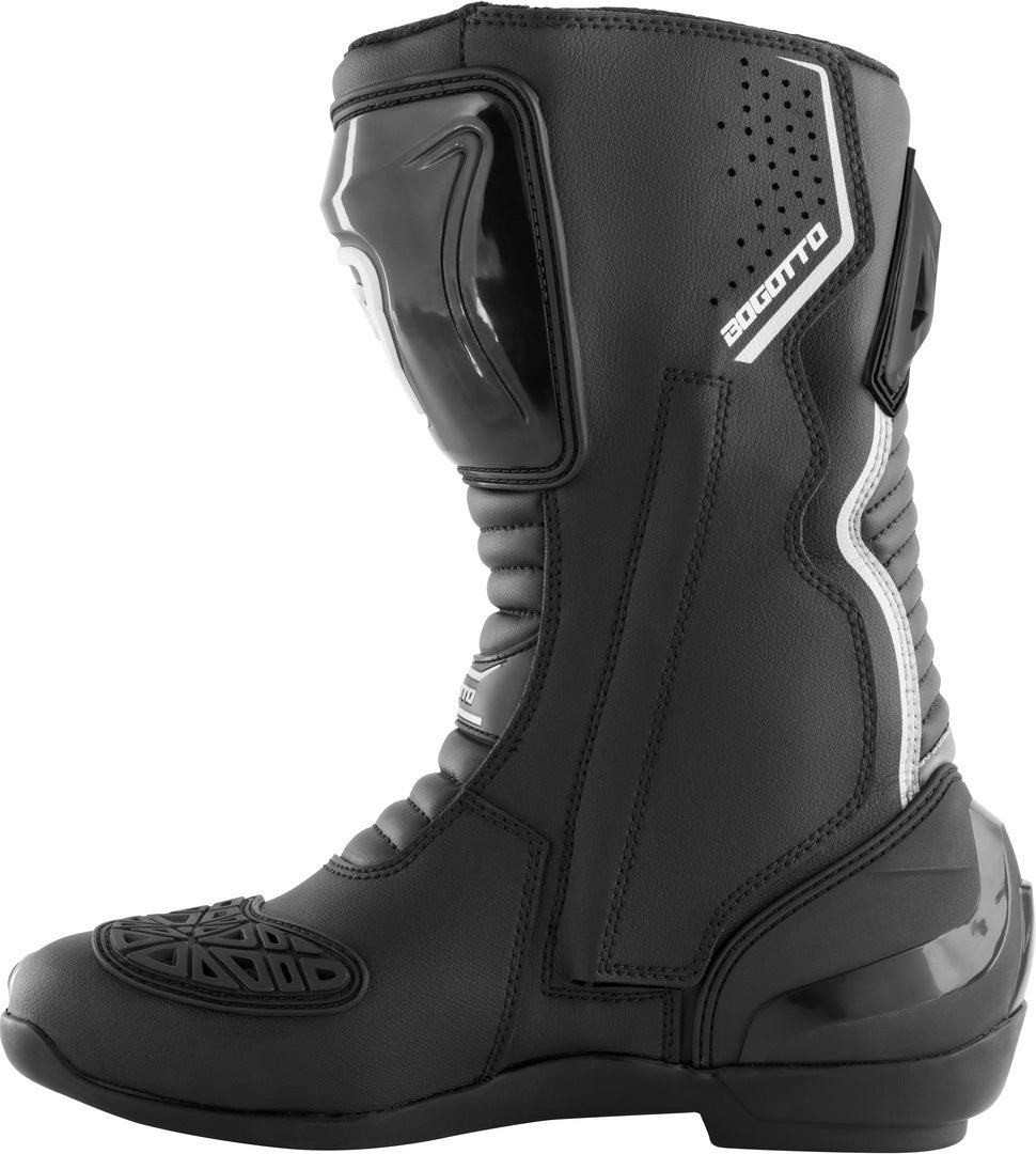 Bogotto Carta Race bottes de moto pour dames perforées Noir/Blanc 39 Figure 3