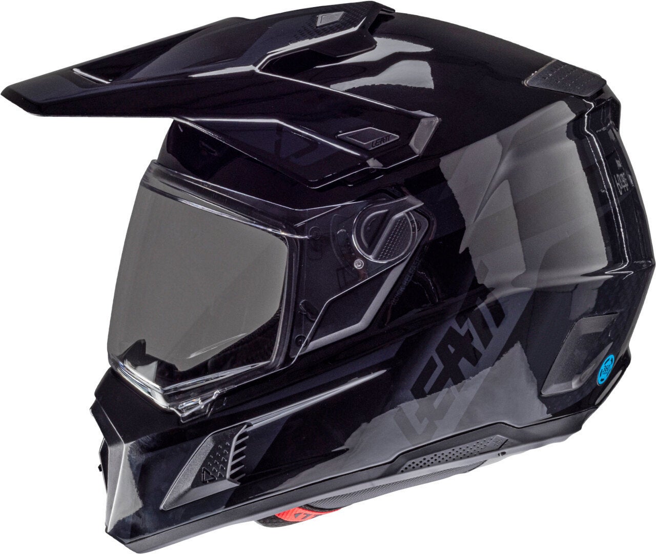 Side view of Leatt ADV 8.5 Helmet with Goggles