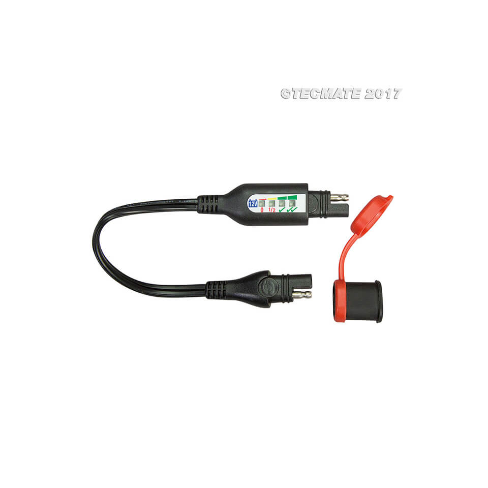 OPTIMATE Batteriestatus-Monitor zum Einschleifen in SAE-Ladeleitung (No.125) Figura 1