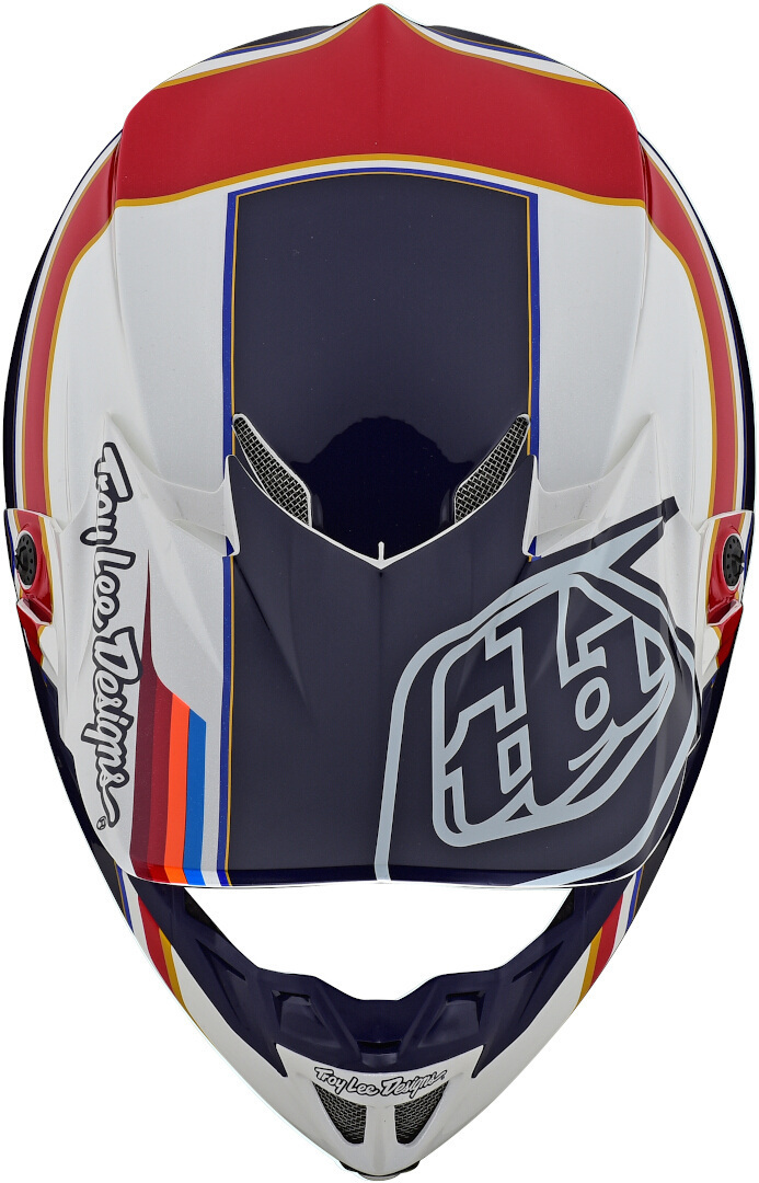 Troy Lee Designs SE4 Speed MIPS Motocross Helmet white/red/blue M Figure 2