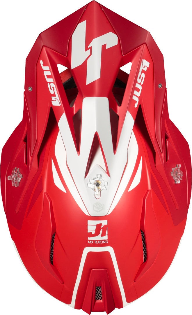 Just1 J18 Pulsar Motocross Helmet red/white L (59/60) Figure 3