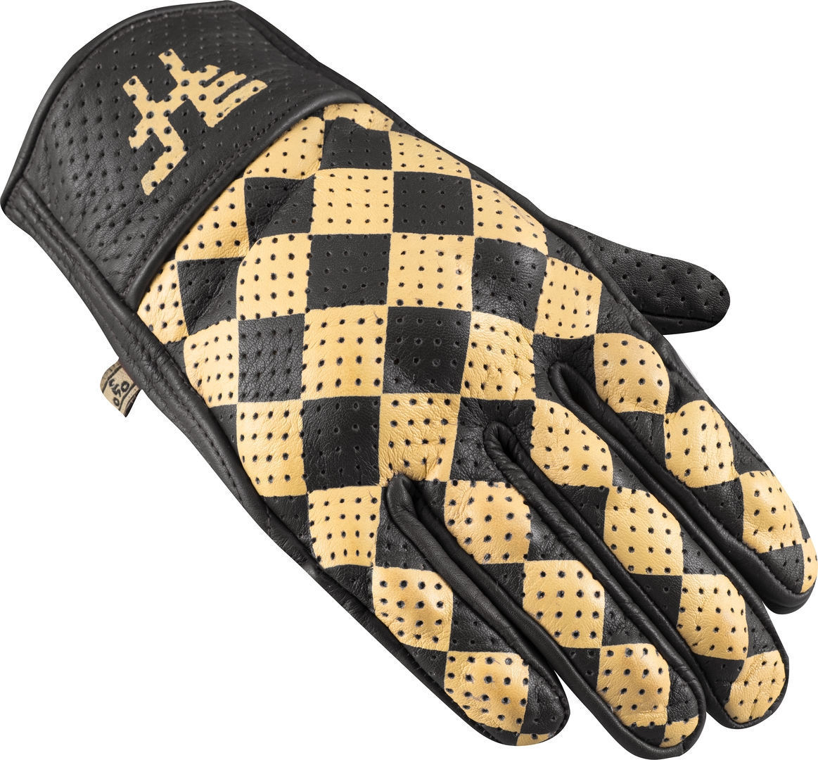 HolyFreedom Bullit Perforated Mănuși de motocicletă negru/galben XS Figura 1