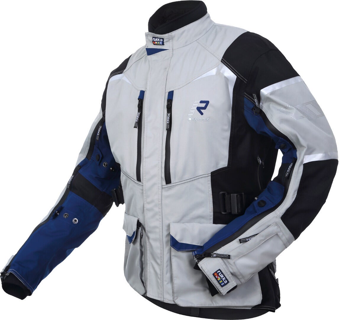 Rukka Rimo-R Motorfiets textiel jas grijs/blauw 64 Figuur 1