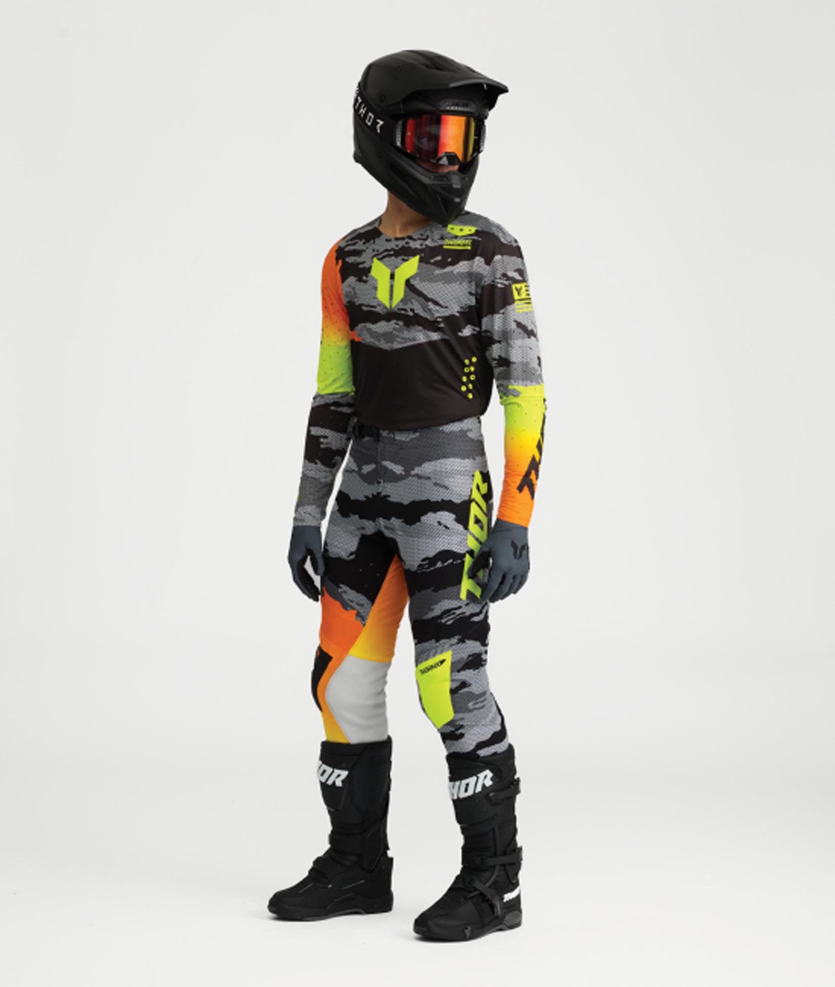 Thor Sportmode Recon Motocross Jersey black/yellow M Figure 5