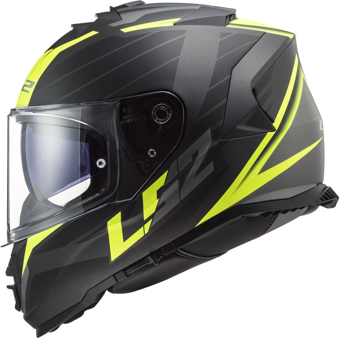 LS2 FF800 Storm II Nerve Helm schwarz/neon-gelb S (55/56) Abbildung 2