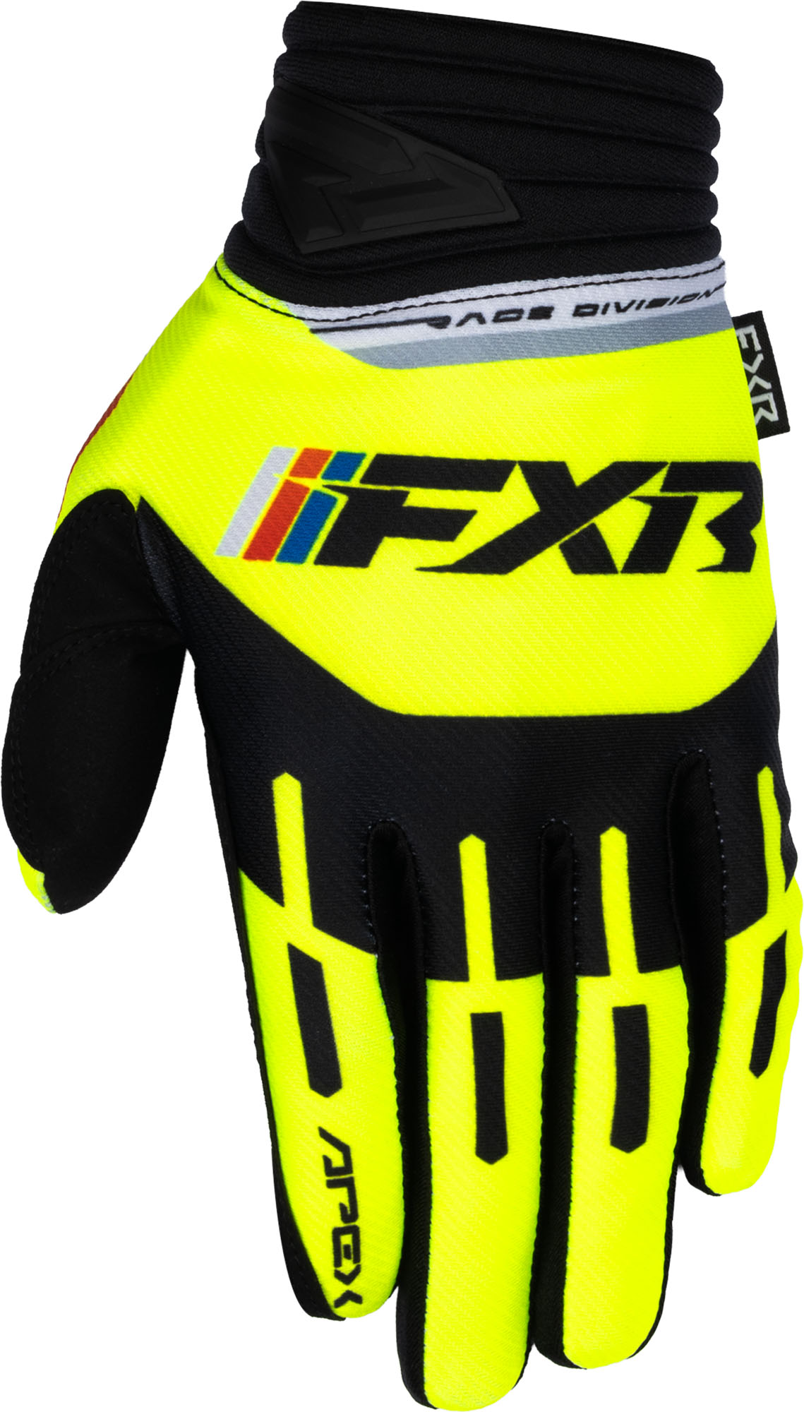 FXR Apex Motocross Gloves yellow/black XL Figure 1