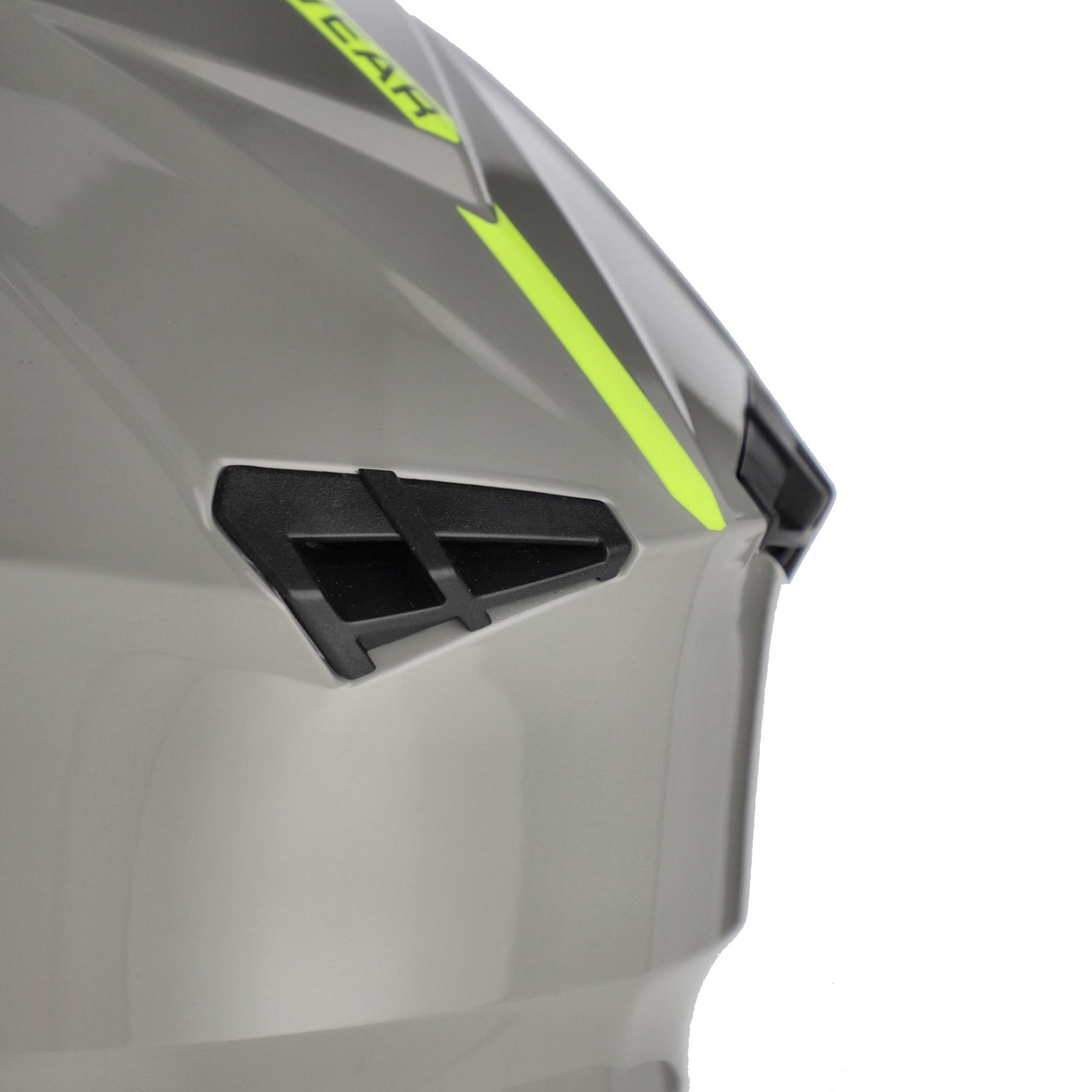 Acerbis Linear Solid Motocross Helm hellgrau/neon XL (61/62) Abbildung 8