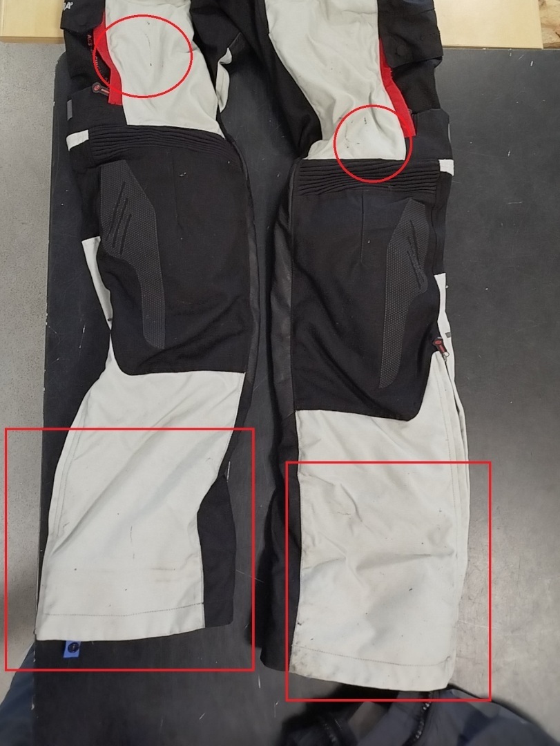 Held Torno Evo GTX Motorcykel Textil Byxor 2: a valet artikel Grå/röd Long M Figur 2