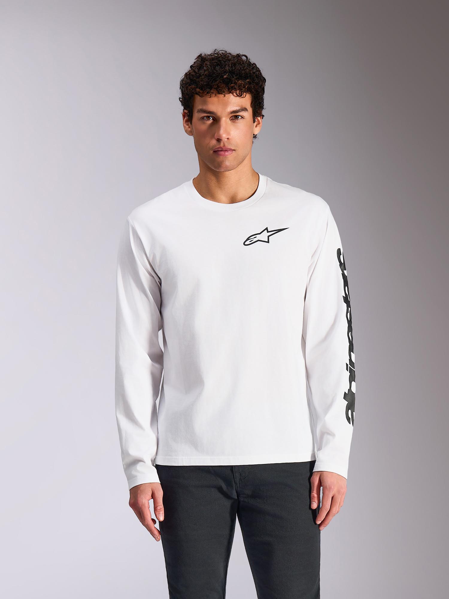 Alpinestars Trackside CSF Langarmshirt weiß M Abbildung 5